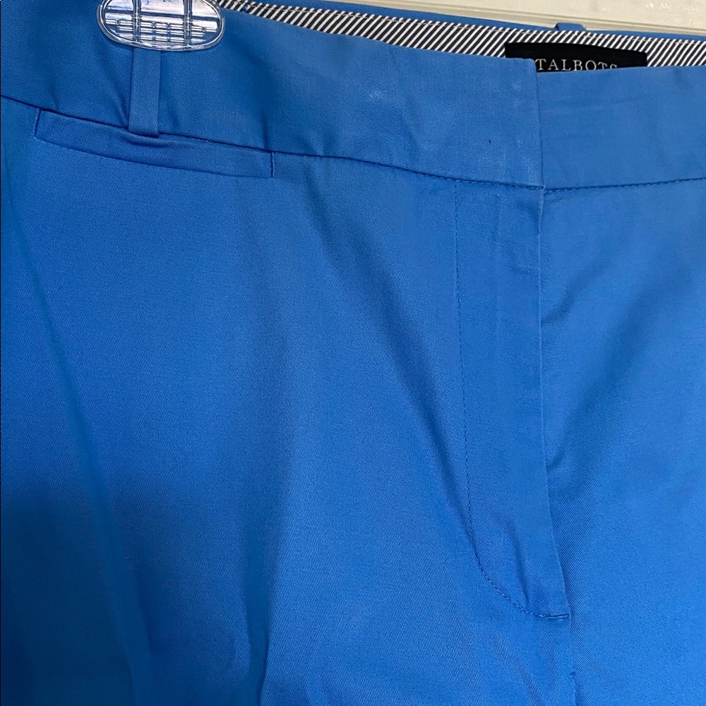 Talbots woman’s sky Blue cropped Pants sz 16w CURVY - Picture 2 of 10